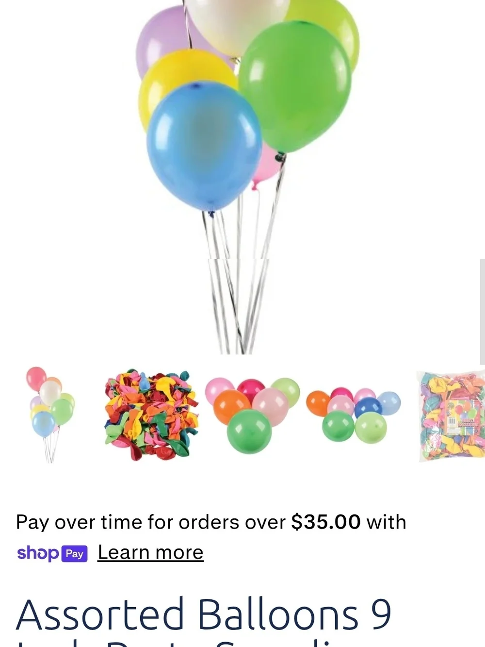 Two Packs Of Assorted Balloons 9 Inch Party Supplies (pack of 144)